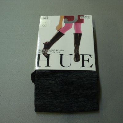 NWT Hue Super Opaque w/ Control Top Tights Size 1 Graphite Heather #747T